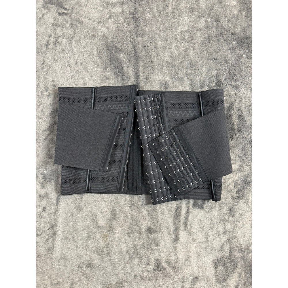 Misthin Women Black Waist Trainer Cincher Mesh Support Belt Size L 84cm SO238